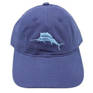 Tommy Bahama Kids Mix Match Blue Relax Marlin Embroidered Strapback Hat Cap S/MD